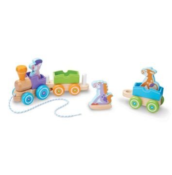 Melissa&Doug Ahşap Çek Çek Tren Sallanan Çiftlik Hayvanları
