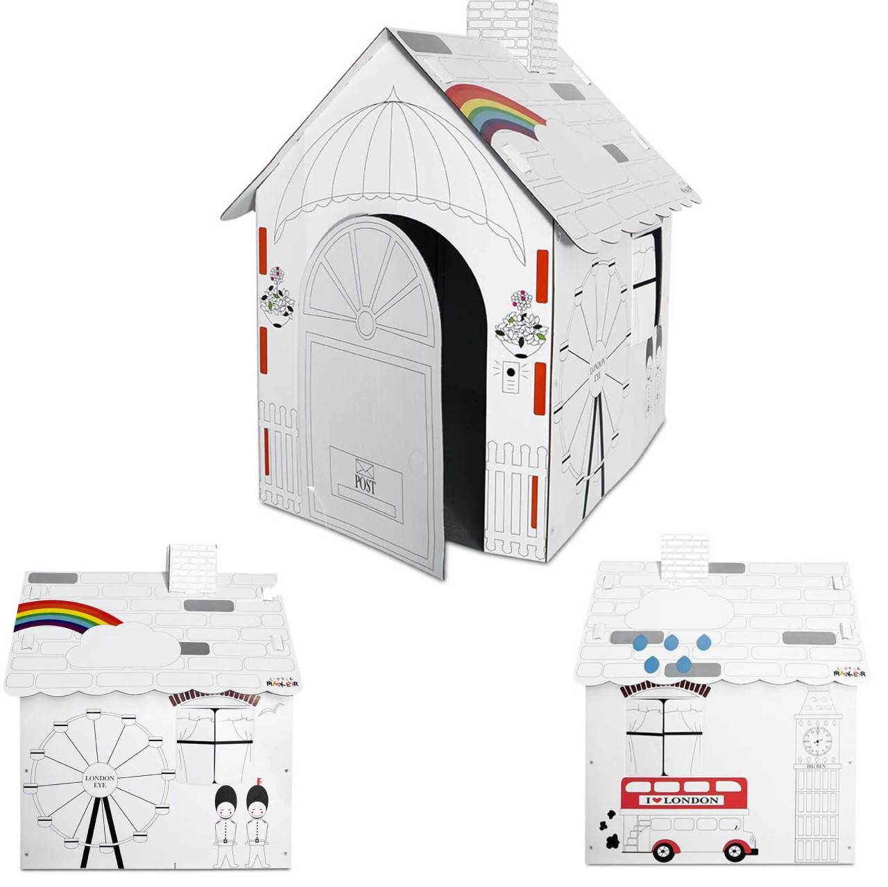 Little Maker Boyanabilir Karton Maket Little London
