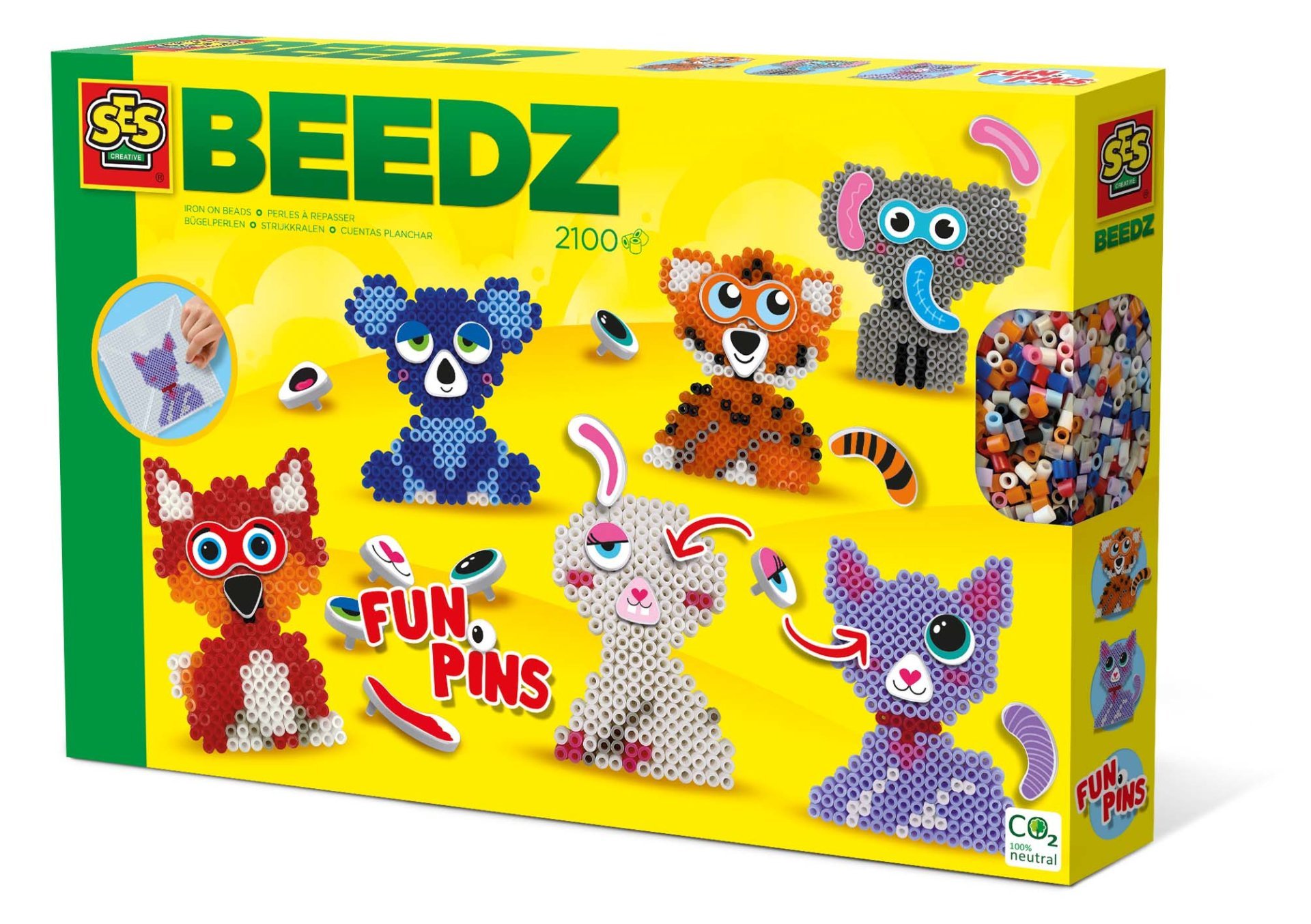 Ses Creative Beedz Ütü Boncuk Seti Eğlenceli Hayvanlar