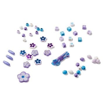 Melissa&Doug Ahşap Boncuk Dizme Parıldayan Çiçekler