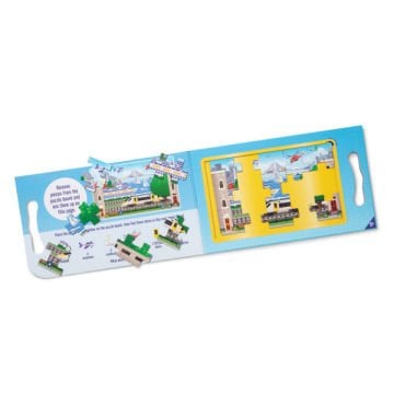 Melissa&Doug Mıknatıslı Yapboz Seti 2x15 Araçlar