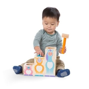 Melissa & Doug Ahşap Çak Yuvarla Basamaklar
