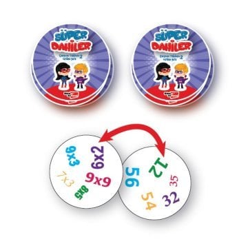 Süper Dahiler Oyun Temelli Öğrenme Çarpma X6'dan X9'a kadar