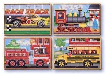Melissa&Doug Ahşap 12x4 Yapboz Seti Araçlar Puzzle