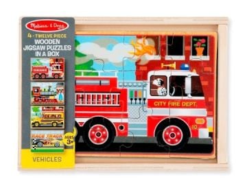 Melissa&Doug Ahşap 12x4 Yapboz Seti Araçlar Puzzle