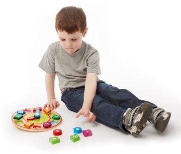 Melissa&Doug Ahşap Saat Eğitici Oyuncak