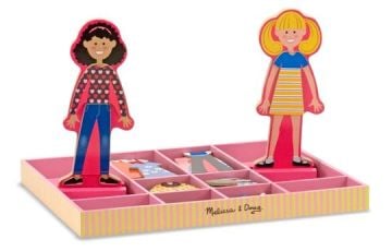 Melissa&Doug Ahşap Mıknatıslı Giydirme Oyunu Abby ile Emma