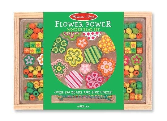 Melissa&Doug Ahşap Boncuk Dizme Çiçeğin Gücü
