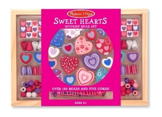 Melissa&Doug Ahşap Boncuk Dizme Tatlı Kalpler