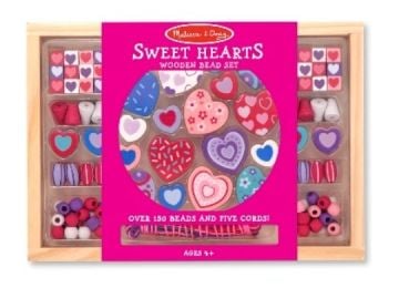 Melissa&Doug Ahşap Boncuk Dizme Tatlı Kalpler