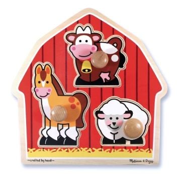 Melissa&Doug Ahşap İlk Yapbozum Çiftlik Hayvanları