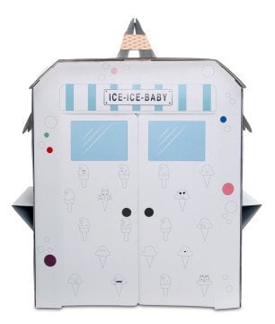 Little Maker Boyanabilir Karton Maket Dondurma Arabası