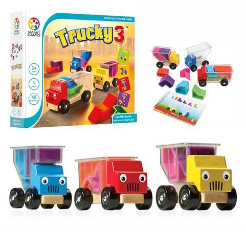 Smart Games Trucky 3 Kamyonlar 3D Puzzle Akıl Oyunu