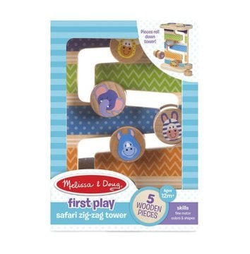 Melissa&Doug Ahşap Safari Zig-Zag Kule